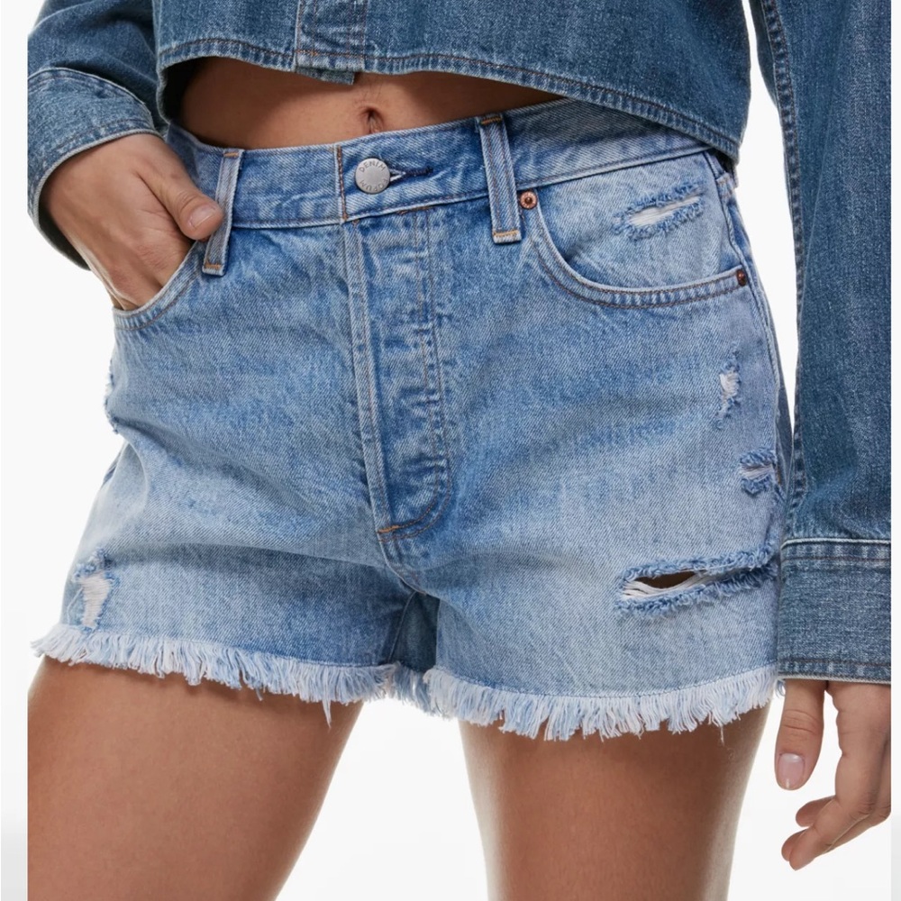 Denim Forum Ex-Boyfriend Hi-Rise Denim Shorts